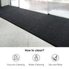 90*300cm Rubber Doormat Hallway Non Slip Entrance Floor Mat Indoor Rug Carpet