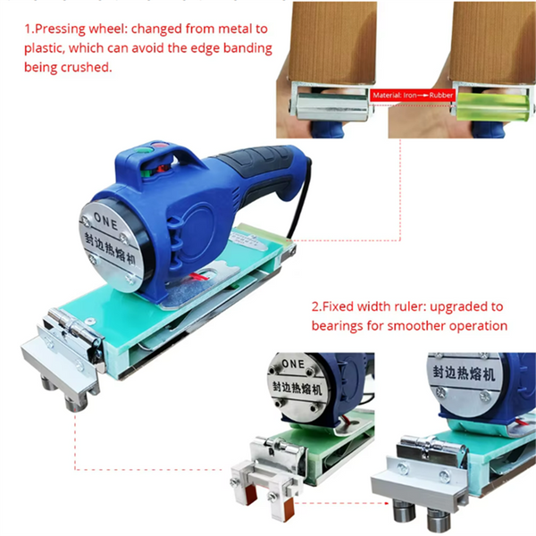 Edge Banding Machine Wood PVC Manual Edge Bander For Self-adhesive Edge Banding