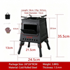 Wood Burning Camping Stove & Bag for Backpacking Outdoor Cooking Heating