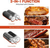 2-in-1 Meat Tenderizer Tool Stainless Steel Manual Cuber & Beef Jerky Slicer Set