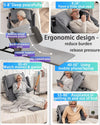 Adjustable Electric Lifting Bed Backrest for Elderly with Remote Full Length AU