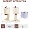 1L Automatic Small Soft Ice Cream Cones Maker Household DIY Ice Cream Roll Maker