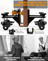 2X Door Lifter Dolly Door Installation Tool For Thickness 35-65mm Max.1000 Lbs