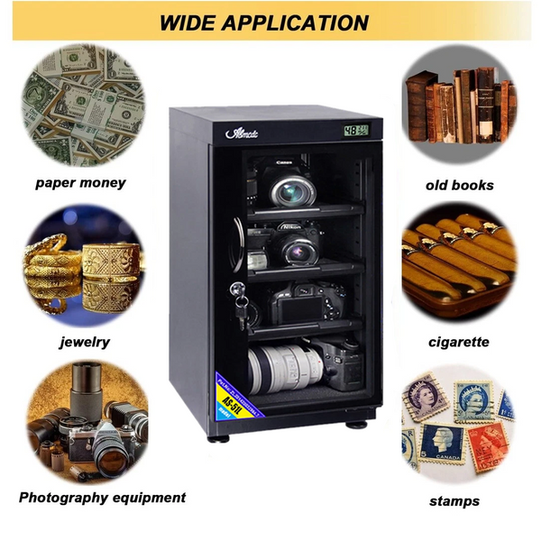 50L Camera Lens Digital Dehumidify Dry Box Electronic Equipment Storage Cabinet