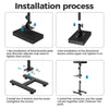 Tattoo Arm Rest Adjustable Height Leather Soft Sponge Pad Tattoo Armrest Stand
