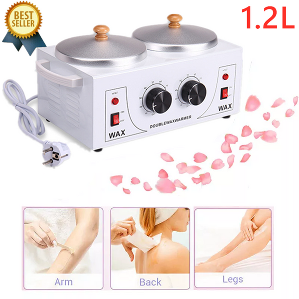 220V Double Wax Pot Warmer Waxing Machine For Full Body Adjustable Temperature