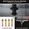 Stair Handrail Railings 1 to 4 Steps Black Metal Adjustable Safety Hand Rail Kit