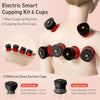 Electric Cupping Therapy Smart Scraping Massager Set 8 Massage Cups Red Light