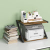 2 Tier Wood Desktop Printer Stand Home Printer Stands Table Top Organiser Shelf
