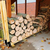 2x Sturdy Firewood Log Storage Rack Bracket Kit Adjustable length Indoor/Outdoor