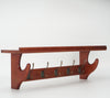 5 Hooks Wall Mounted Coat Rack Wooden Vintage Entryway Hat Clothes Organizer