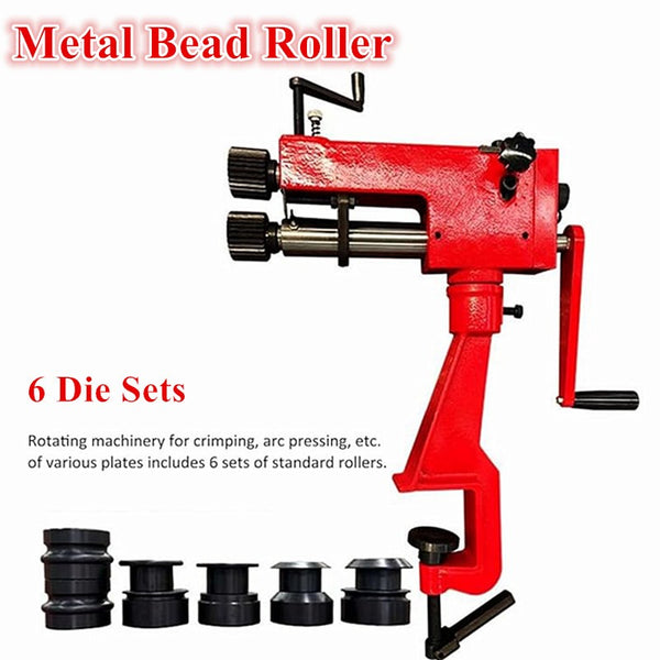 Metal Bead Roller Steel Bending Bender Manual Metal Sheet Rotary Forming Machine
