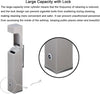 Wall Mounted Ashtray Pubs Outdoor Cigarette Disposal  Ash Bins Lockable w/ Keys
