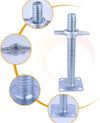 4 Pack Heavy Duty 6" Scaffolding Caster Wheels with Double Brakes 360° rotation