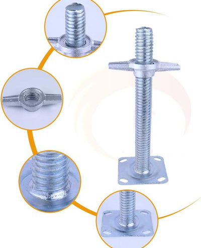 4 Pack Heavy Duty 6" Scaffolding Caster Wheels with Double Brakes 360° rotation