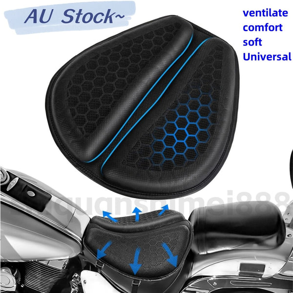 Motorcycle Seat Foldable 3D Honeycomb Gel Seat Cushion Pressure Relief Air Pad