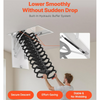 Electirc Attic Ladder Aluminum Folding 80*110 cm 9.4Ft With Remote Loft Stairs
