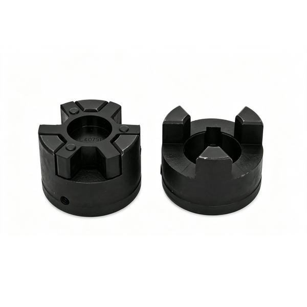 L075/L095 1/2" to 1" Flexible L-Jaw Coupling Coupler Set HT250 Cast Iron
