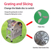 500kg/h Commercial Vegetable Cutter Grater Multi-function Auto Potato Slicer