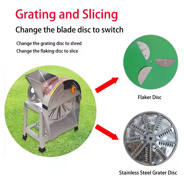 500kg/h Commercial Vegetable Cutter Grater Multi-function Auto Potato Slicer