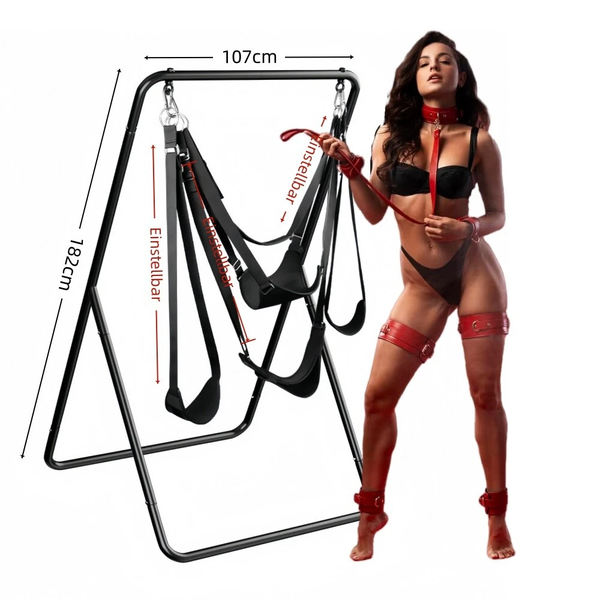 1.8m Couple Sex Swing Hammock Sex Swing Stand BDSM Bondage Frame w/Sling AU