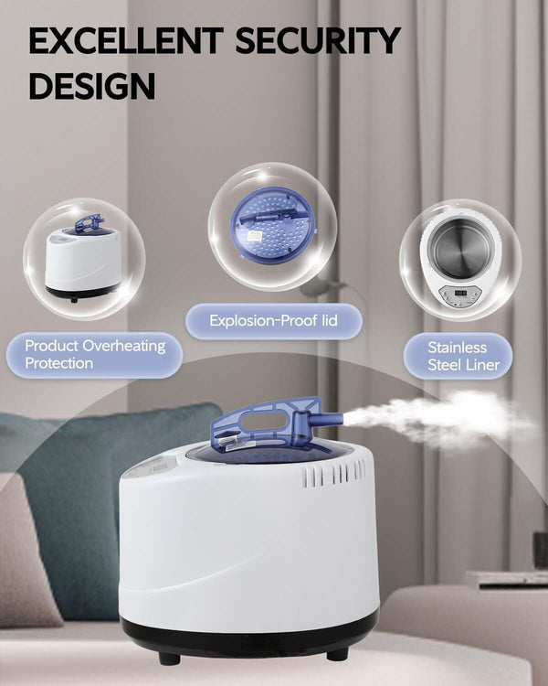 4.2L Sauna Machine Portable Sauna Steamer Pot For Spa Tent Fumigation Machine