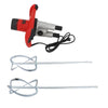 6 Speed Electric Cement Mixer Paint Concrete Mortar Mixing Drill Double Paddle