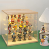Clear Acrylic Display Case Stand With LED Light 5 Tier Storage Box Showcase
