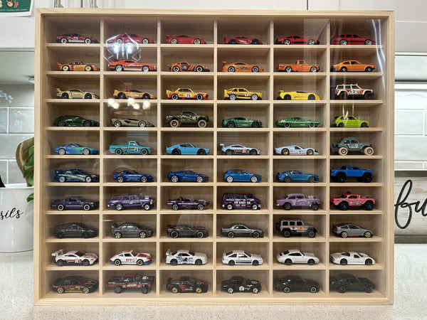 Wooden1/64 Scale Matchbox Wheels Toy Car Display Case Car Model Collector Gift