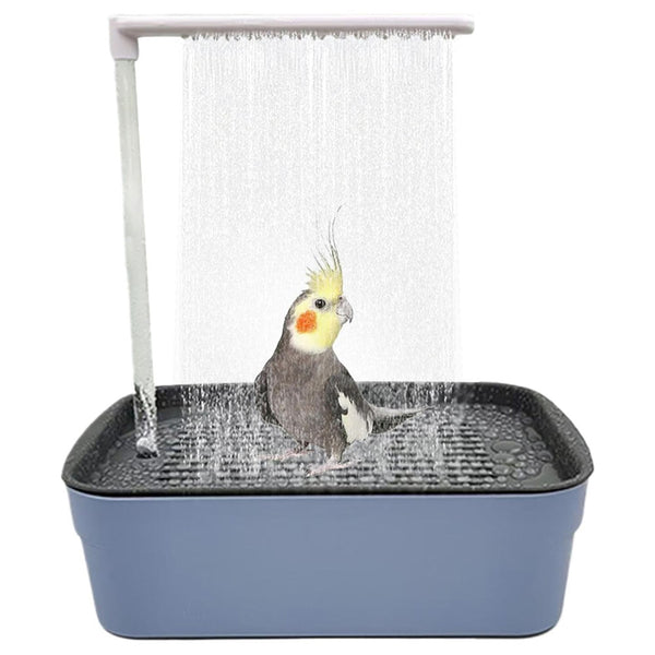 Automatic ABS Bird Bath Shower with Circulating Faucet Parrot Bathtub Cockatiel