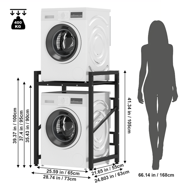 90-105cm Dryer Stand Washing Machine Dryer Stacking Rack Dryer Shelf Stacker AU