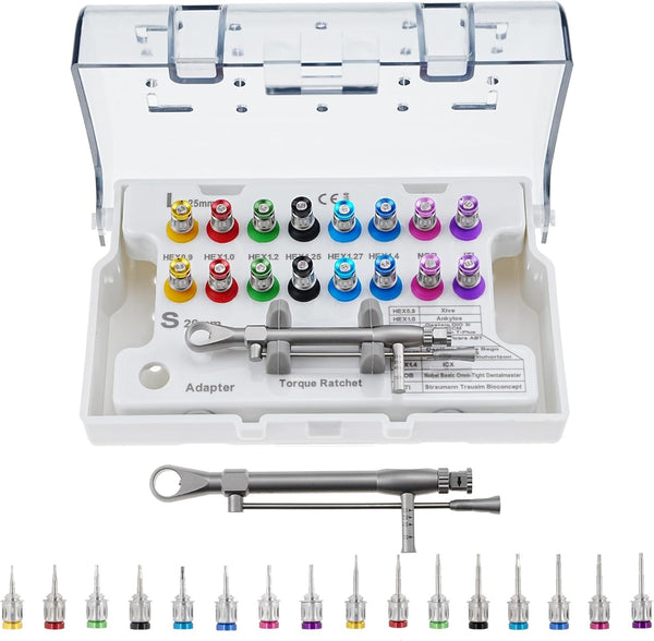Dental Implant Torque Wrench Set Universal Prosthetic Kit Dental Implant Kit