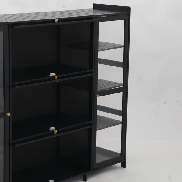 Nisorpa 3-5 Door Display Storage Cabinet for Lego Toy Cupboard Display cases AU
