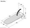 Foldable Wall Mounted Ironing Board -Space Saving in Laundry or Kitchen AU Stock