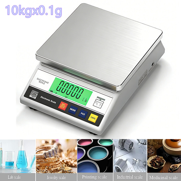 10kg/0.1g Electronic Weighing Balance Counting Scale Jewelry Industrial Scale