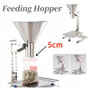 2"Inch Stainless Steel Feeding Hopper W/Support Stand for Powder Liquid Granules