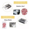 2-in-1 Meat Tenderizer Tool Stainless Steel Manual Cuber & Beef Jerky Slicer Set