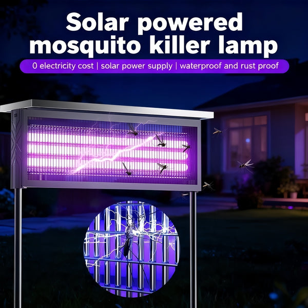 Solar USB Mosquito Killer Light Electronic Fly Bug Insect Zapper Trap Pest Lamp