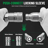 1/2" BSP Flat Face Hydraulic Couplers Skid Steer Bobcat Quick Connect Fittings