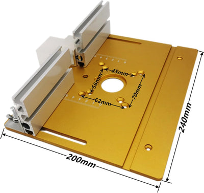 Aluminum Alloy Router Lift Table Router Lifts Base for 64-66mm Diameter Motors