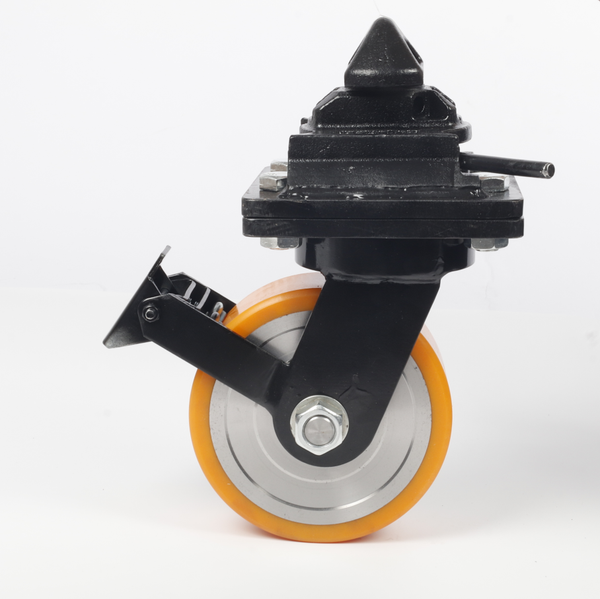 8" Super Heavy Duty ISO Shipping Container Caster Wheels With Directional Lock