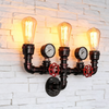 Vintage Water Pipe Lamp 3-Head Steampunk Wall Fixture Home Decro Xmas Gifts AU