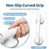 45cm Grip Suction Handle Shower Tub Bathroom Cups Bath Door Handle Max Load 50kg