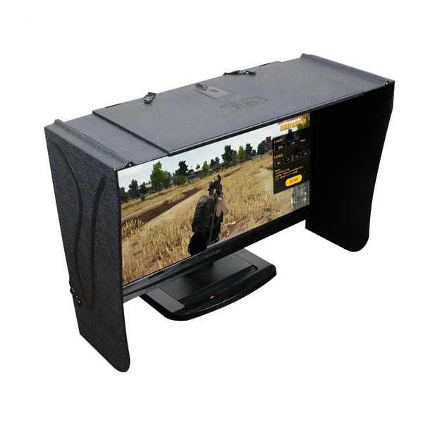 Desktop Computer Monitor Hood, 17-27In Adjustable, Foldable Anti-Glare Sunshade
