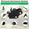 Mini Excavator Quick Coupler Backhoe Attachment Quick Change Hitch Span 90 mm