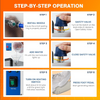 2L 1300W Jewelry Steam Cleaner Gem Washer Commercial Cleaning Tool Stainless Top