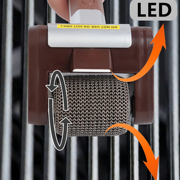 Rechargeable BBQ Cleaner Brush Stainless Steel Roller Electric Grill Cleaner