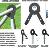 3 Pcs Gong Target Hanging Kit AR500 Steel Shooting Targets Hunting Training AU