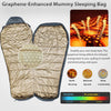 Outdoor Mummy Sleeping Bag Camping Hiking Thermal Warm w/ Compression Stuff