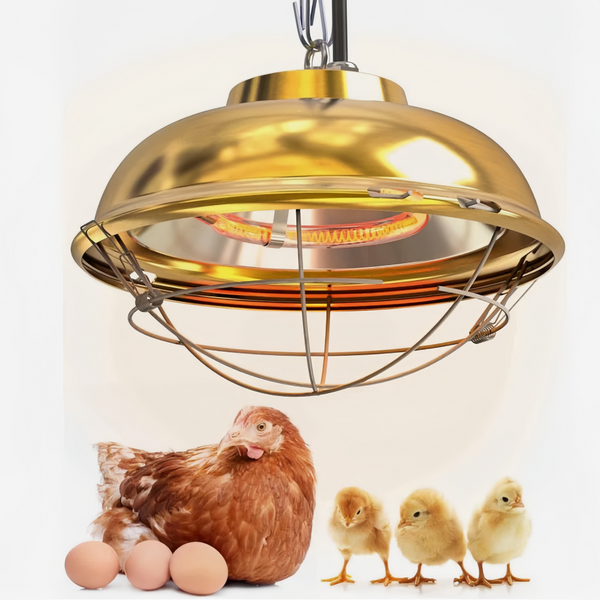 300W Heat Lamp for Chicken Coop Waterproof Brooder Heater for Chick,Duck,Poultry